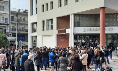 Συγκέντρωση κατά του σκληρού lockdown στον Εύοσμο Θεσσαλονίκης
