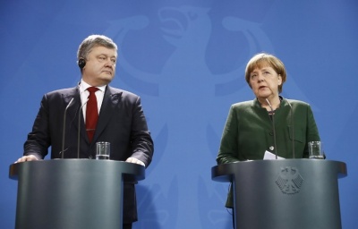 Γερμανία - Ουκρανία: Τη συνεργασία τους συμφωνούν να διευρύνουν Merkel και Poroshenko