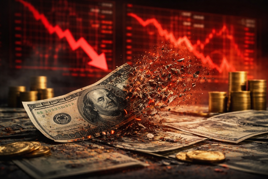 Μη αναστρέψιμη η πορεία κατάρρευσης του δολαρίου - To προσωρινό rebound δεν πείθει τις αγορές