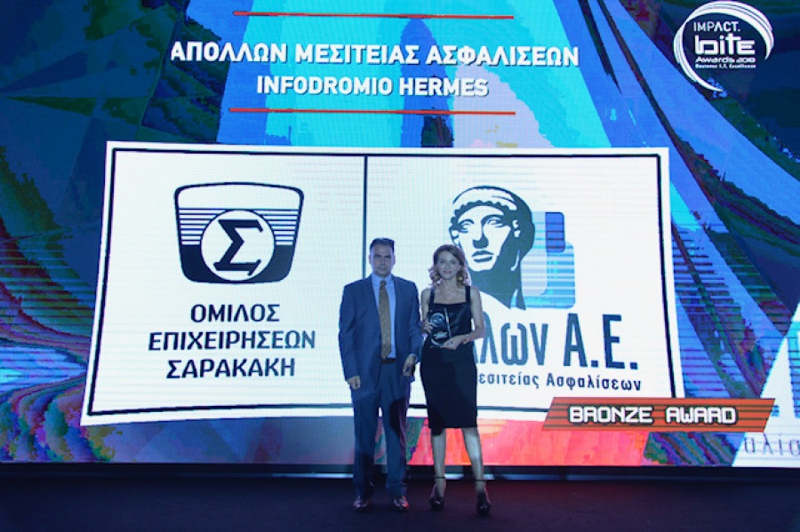 Για την πλατφόρμα Infodromio HERMES, βραβεύτηκε στα IMPACT BITE Awards 2018, η Απόλλων Μεσιτείας Ασφαλίσεων
