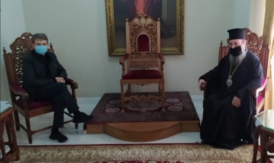 Συνάντηση Χρυσοχοΐδη με μητροπολίτη Πατρών Χρυσόστομο - Στο επίκεντρο η εφαρμογή των μέτρων ενόψει εορτασμού του Πολιούχου της Πάτρας