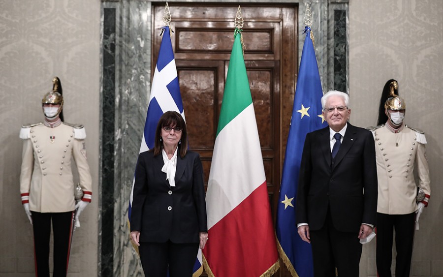 Ρώμη: Με Matarella και Conte συναντήθηκε η Σακελλαροπούλου - Τι ειπώθηκε