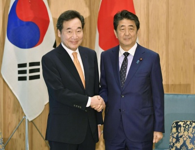Abe (Ιαπωνία): Η Νότια Κορέα να τηρήσει τις δεσμεύσεις της για βελτίωση των διμερών σχέσεων
