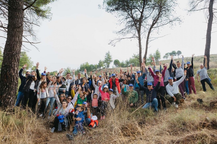 Οι εθελοντές της ΜΕΛΙΣΣΑ ΚΙΚΙΖΑΣ βοηθούν το περιβάλλον αναδασώνοντας καμένη δασική περιοχή