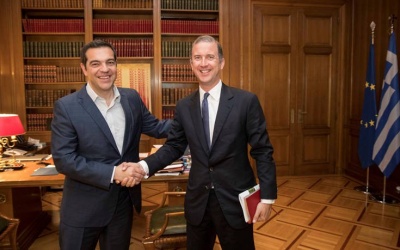 Τους άξονες της στρατηγικής για τον ΔΕΣΦΑ παρουσίασε στον Αλέξη Τσίπρα ο επικεφαλής της Snam, Marco Alverà