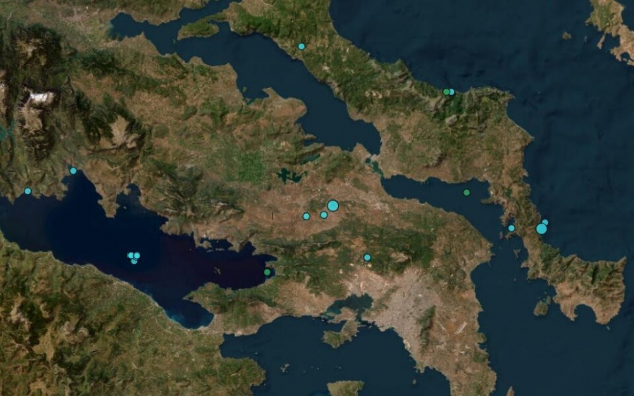 Σεισμός 3,8 Ρίχτερ στη Βοιωτία - Το εστιακό βάθος εντοπίζεται στα 5 χιλιόμετρα