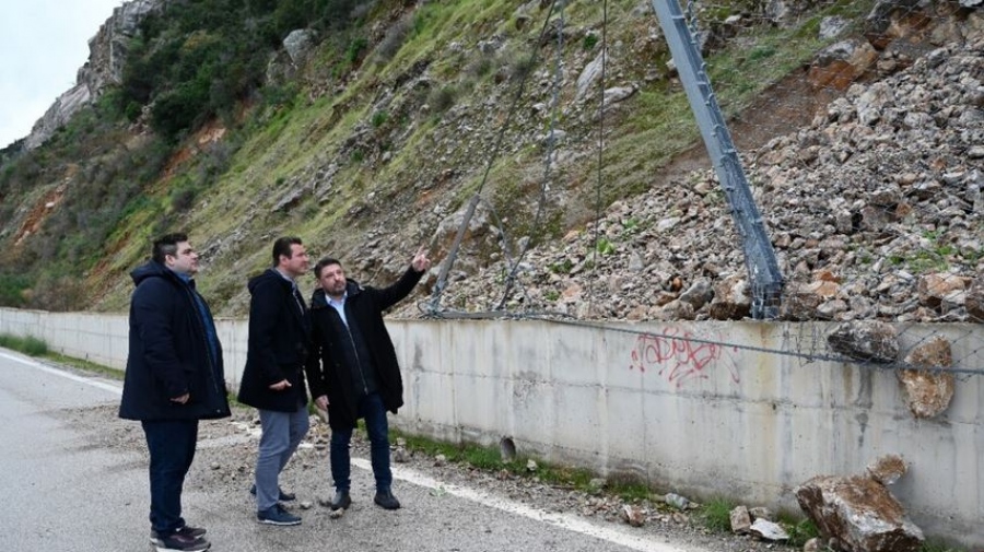 Αυτοψία Χαρδαλιά στο κατεστραμμένο επαρχιακό δίκτυο Επιδαύρου - Καλλονής: Άμεση η ανάγκη αποκατάστασης των ζημιών