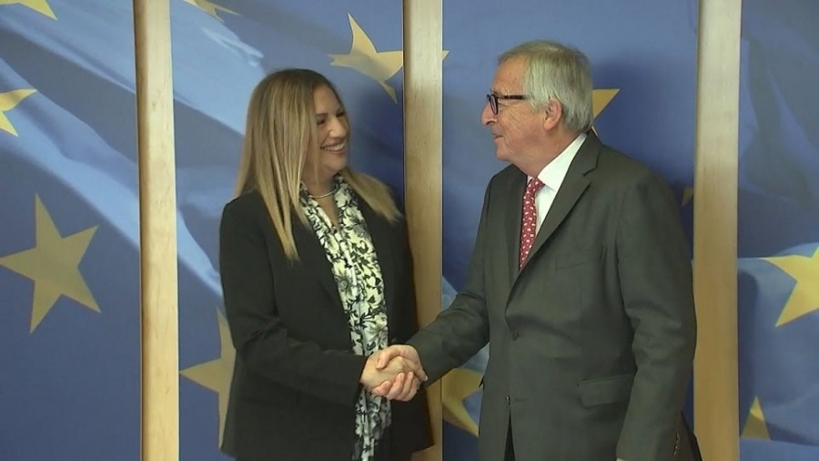 Συνάντηση Juncker - Γεννηματά: Στο επίκεντρο η ελληνική οικονομία και ο ρόλος της Ελλάδας στα Βαλκάνια