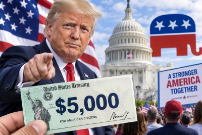 Νέα γελοιότητα Trump… «Αν κερδίσουν οι Ρεπουμπλικάνοι θα πάρει κάθε Αμερικανός 5.000 δολάρια»