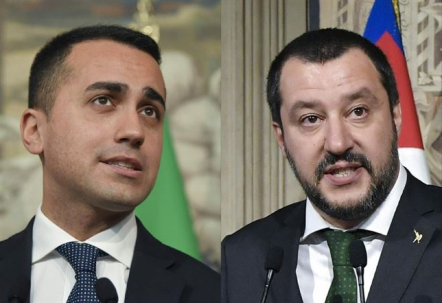 Δημοσκόπηση Ιταλία: Αυξάνουν τη δύναμη τους Λέγκα και Κίνημα 5 Αστέρων παρά την κόντρα με την ΕΕ