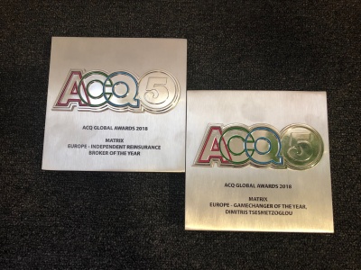 Η MATRIX Κατακτά 2 Κορυφαίες Διακρίσεις στα ACQ5 Global Awards 2018