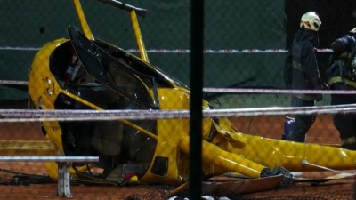 Ελικόπτερο συνετρίβη σε γήπεδο tennis