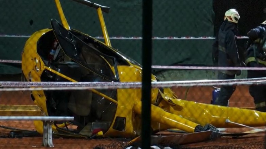 Ελικόπτερο συνετρίβη σε γήπεδο tennis