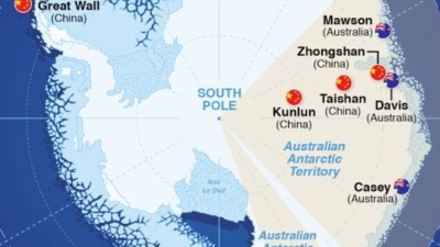 Παγκόσμια ανησυχία για την ανάπτυξη της Κίνας στην Ανταρκτική - Υποψίες για κατασκοπευτικούς σταθμούς και βάσεις πυραύλων