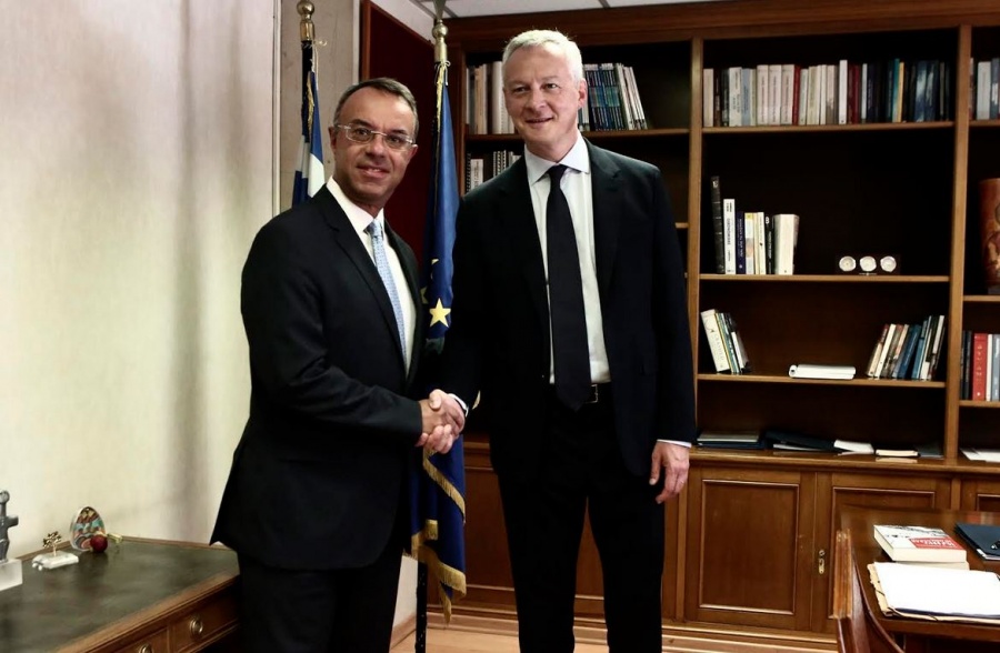 Οι προτεραιότητες της κυβέρνησης στο επίκεντρο της συνάντησης Σταϊκούρα - Le Maire - Στόχος η υψηλή ανάπτυξη