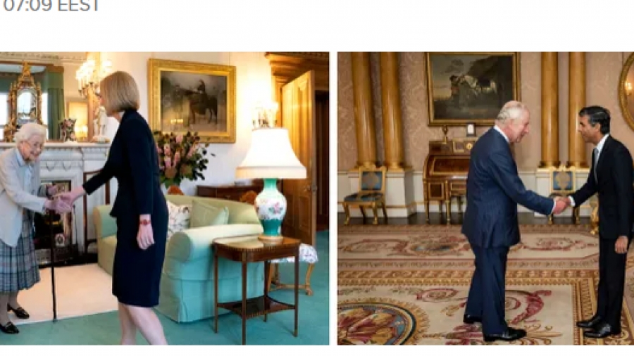 Δυο εικόνες... 1000 λέξεις για τη Βρετανία: Το διάστημα 7 εβδομάδων από το βαθύ πένθος στην οξεία οικονομική/ πολιτική κρίση