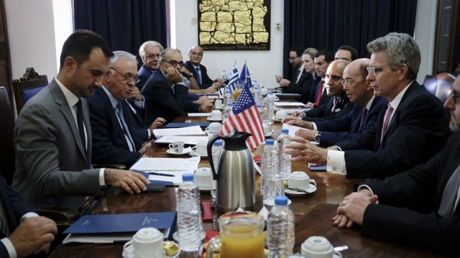Για περαιτέρω τόνωση των οικονομικών σχέσεων Ελλάδας -  ΗΠΑ δεσμεύθηκαν Δραγασάκης και Ross