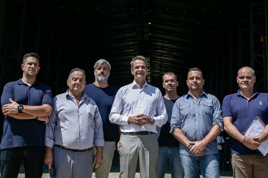 Μητσοτάκης: Επενδύσεις 200 εκατ. ευρώ στα Ναυπηγεία Ελευσίνας