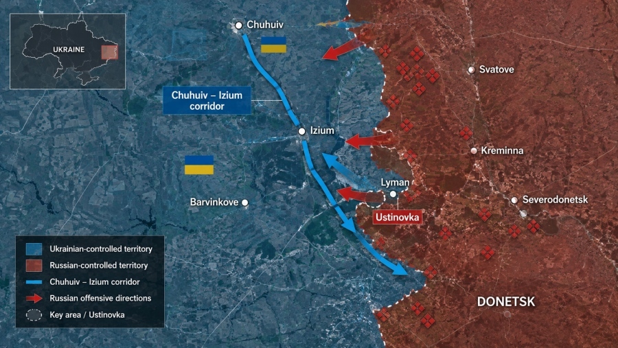 Russia's entire plan of «suffocation» in Donetsk - The Chuhuiv, Izyum axis before the big battle in Donbass