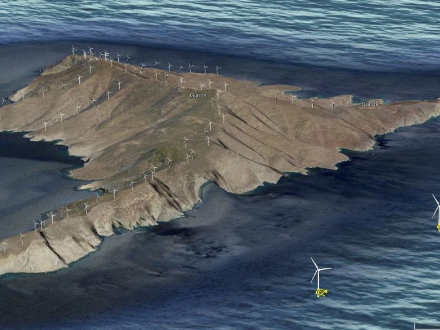 Ύποπτα σχέδια για την Γυάρο: Εγκατάσταση 110 ανεμογεννητριών ετοιμάζουν στο νησί της… εξορίας