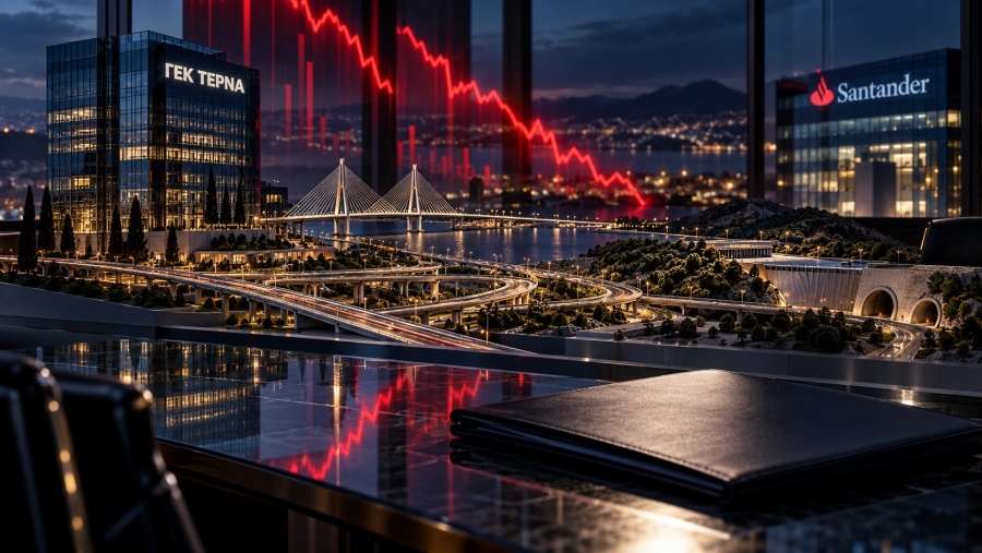 What lies behind the 1.2 billion loss in market capitalization of GEK TERNA? The anxiety of Spanish Santander and the secret of Peristeris