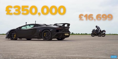 Lamborghini Aventador SVJ vs Suzuki Hayabusa: Και ο νικητής είναι…