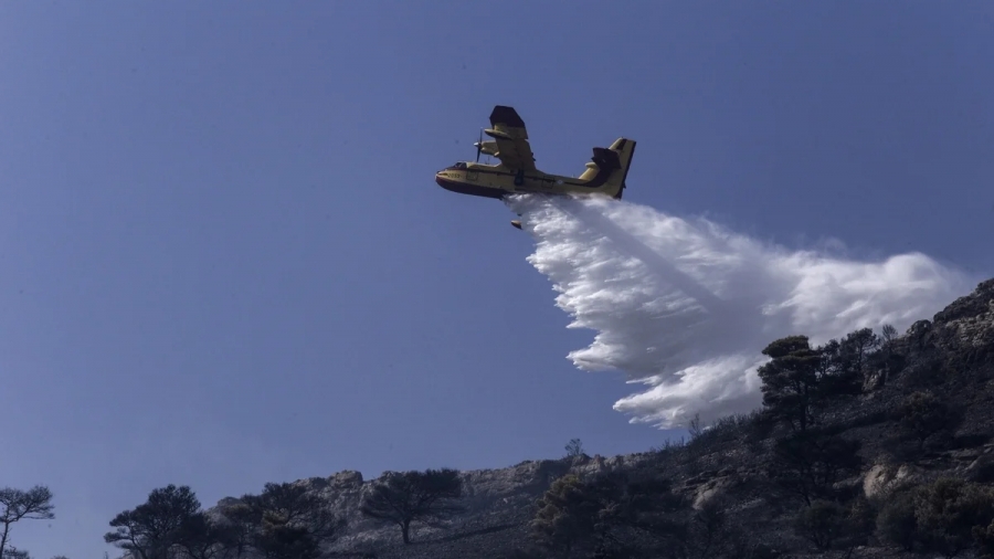 Φωτιά στο Σχιστό κοντά σε κατοικημένη περιοχή - Μεγάλη κινητοποίηση της Πυροσβεστικής