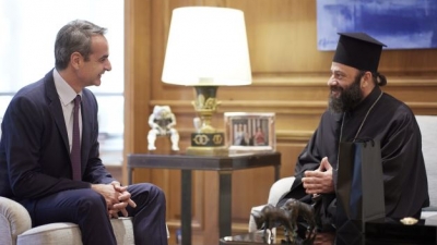 Συνάντηση Μητσοτάκη με τον Μητροπολίτη Νέας Ζηλανδίας, Μύρωνα - Τι βρέθηκε στο επίκεντρο