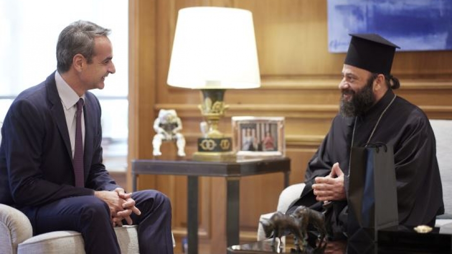 Συνάντηση Μητσοτάκη με τον Μητροπολίτη Νέας Ζηλανδίας, Μύρωνα - Τι βρέθηκε στο επίκεντρο