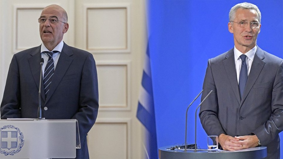 Τηλεφωνική επικοινωνία Δένδια - Stoltenberg για τις εξελίξεις στην Αν. Μεσόγειο
