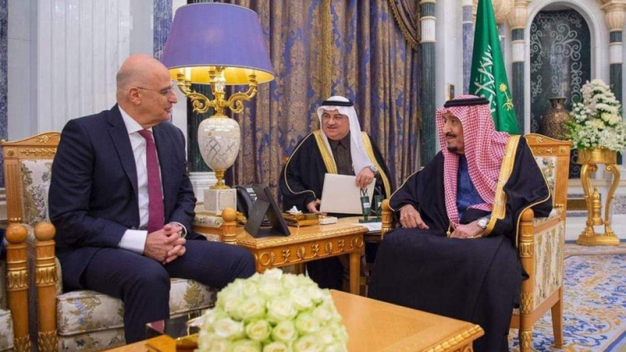 Συνάντηση Δένδια - Βασιλιά Salman - Υπάρχει κοινή αντίληψη Ελλάδας με τη Σ. Αραβία για τα μνημόνια Τουρκίας - Λιβύης