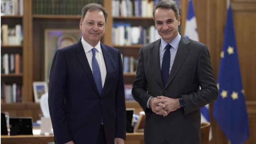 Στο Μαξίμου ο Σπήλιος Λιβανός - Συνάντηση με Μητσοτάκη, τι συζητήθηκε