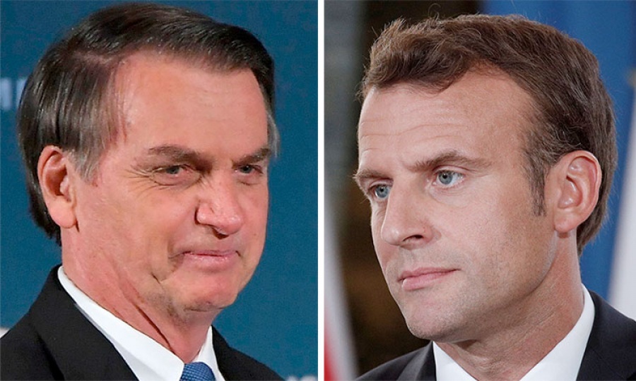 O Macron επικρίνει τον Bolsonaro για τις δηλώσεις και εύχεται οι βραζιλιάνοι να βουν καλύτερο πρόεδρο