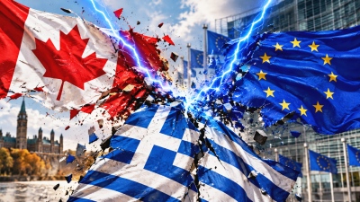 Ανατροπή: Ελληνικό μπλόκο τορπίλη απέτρεψε την ένταξη του Καναδά στην ΕΕ - Εκτροχιάστηκε το σχέδιο von der Leyen