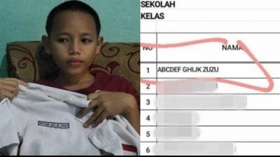 Ινδονησία: Μπόμπιρας έγινε viral γιατί το όνομα του είναι.... ABCDEF GHIJK Zuzu