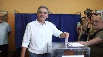 Στο εκλογικό Κέντρο Νέας Ιωνίας ψήφισε ο Τσακαλώτος: Σημαντική μέρα για τον ΣΥΡΙΖΑ και την κοινωνία