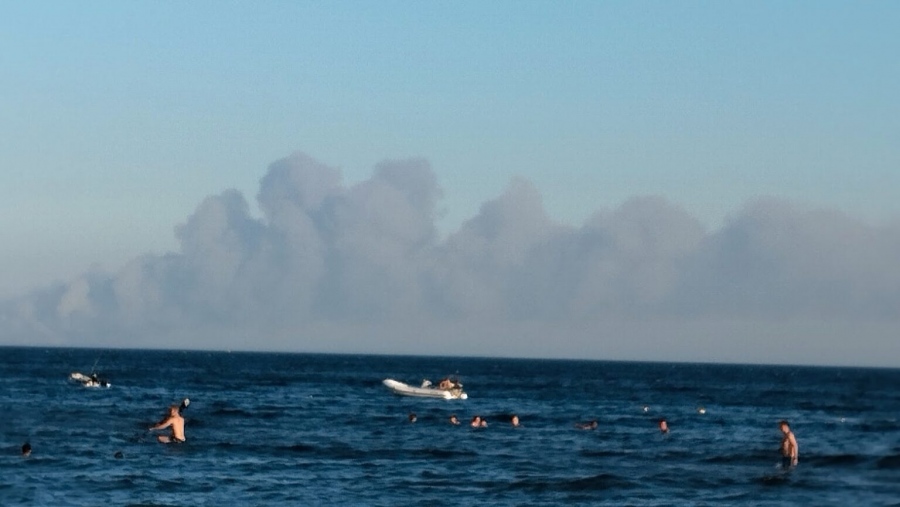 Γέμισε καπνούς η Αλεξανδρούπολη από μεγάλη δασική πυρκαγιά σε περιοχή της Τουρκίας