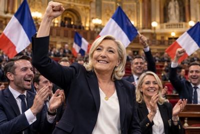 Ιστορική επιτυχία για τη Marine Le Pen: Τετραπλασίασε τις έδρες του RN στη Γαλλική Γερουσία