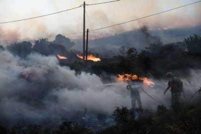 Πυρκαγιά στα Ανώγεια Ρεθύμνου, δεν απειλήθηκαν σπίτια