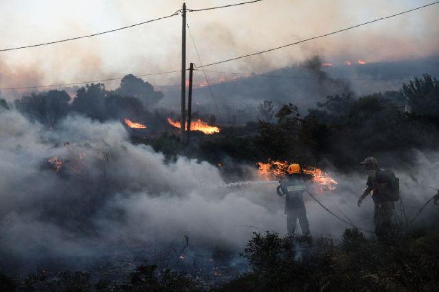 Πυρκαγιά στα Ανώγεια Ρεθύμνου, δεν απειλήθηκαν σπίτια