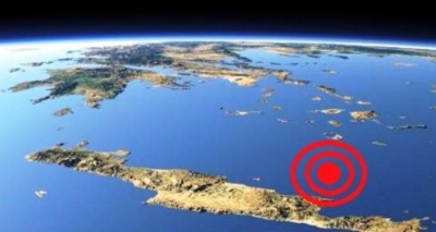 Σεισμός 3,9 Ρίχτερ νότια της Κρήτης - Δεν έχουν αναφερθεί υλικές ζημιές