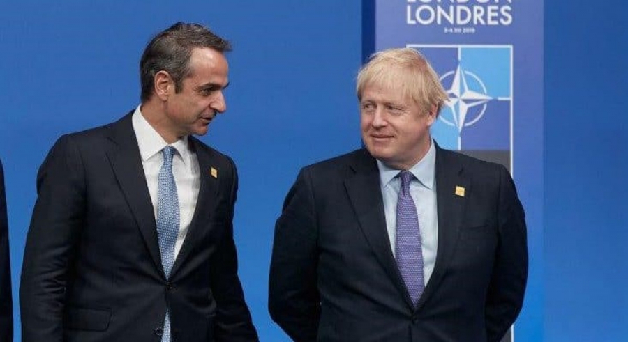 Τηλεφωνική επικοινωνία Μητσοτάκη - Johnson ενόψει της Συνόδου του ΝΑΤΟ
