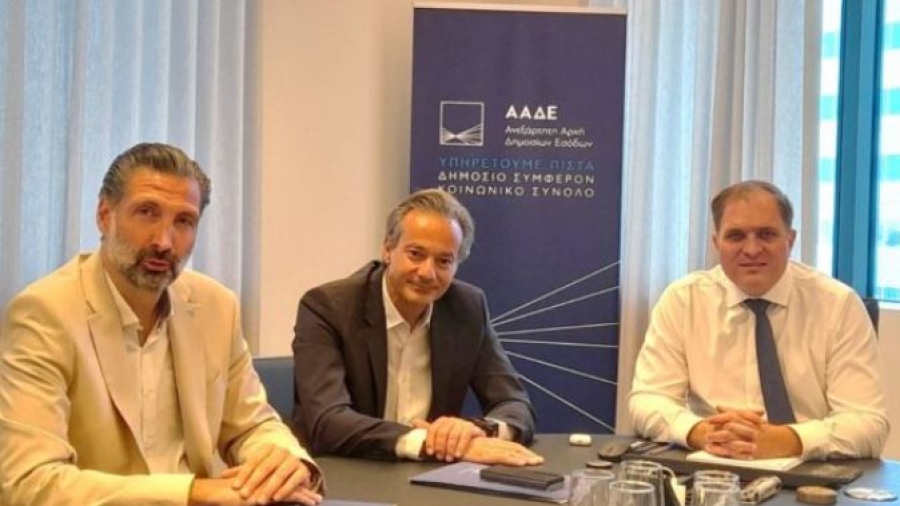 Στον Διοικητή της ΑΑΔΕ Γ.  Πιτσιλή ο Καφούνης για τη λειτουργία των τελωνείων και τις τουριστικές εμπορικές επιχειρήσεις