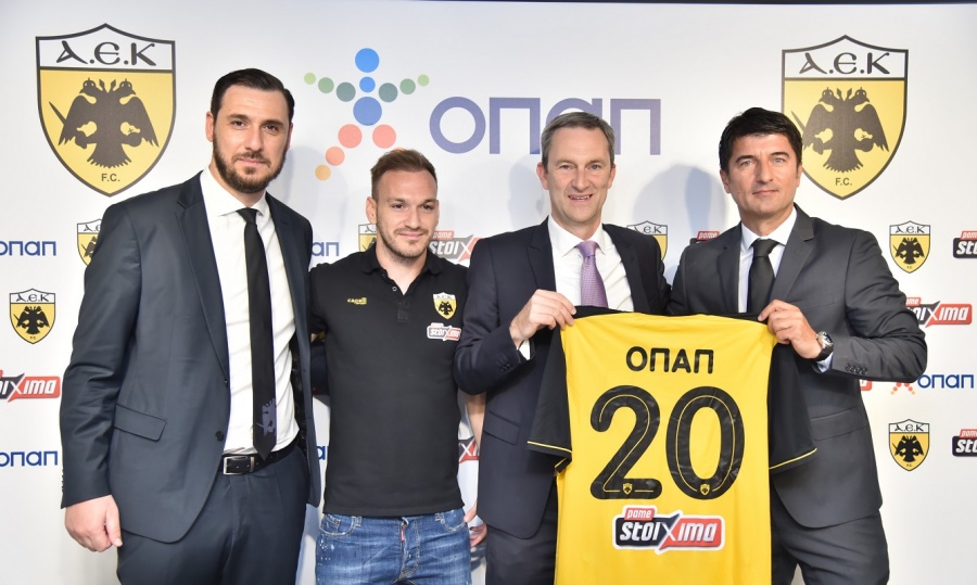 ΟΠΑΠ και ΠΑΕ ΑΕΚ συνεχίζουν μαζί - Το ΠΑΜΕ ΣΤΟΙΧΗΜΑ για πέμπτη συνεχή χρονιά στην επίσημη εμφάνιση της ομάδας