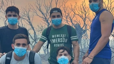 Φωτιά στη Ροδόπη: Στη μάχη της κατάσβεσης οι ποδοσφαιριστές του Πανθρακικού