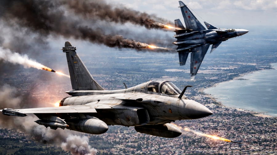 Τρόμος στο Kaliningrad: Οι Γάλλοι σήκωσαν Rafale ενάντια σε ρωσικά Su-30SM - Ενεργοποιήθηκε το σύστημα TALIOS