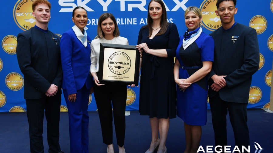 Η AEGEAN για 14η χρονιά «Καλύτερη Περιφερειακή Αεροπορική Εταιρεία στην Ευρώπη» στα Skytrax World Airline Awards 2025