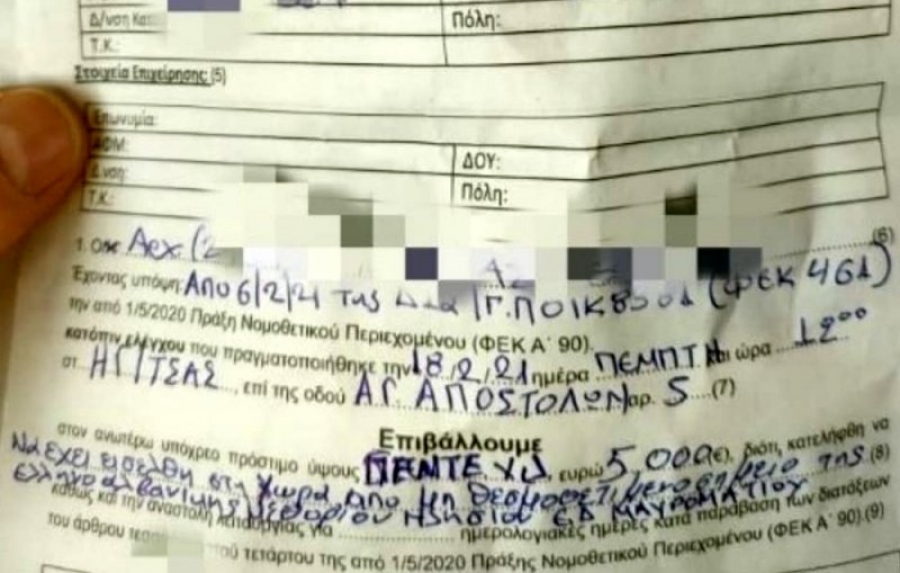 Κορωνοϊός: Πρόστιμο 11.000 ευρώ σε Βορειοηπειρώτες που πήγαιναν στο νοσοκομείο Ηγουμενίτσας