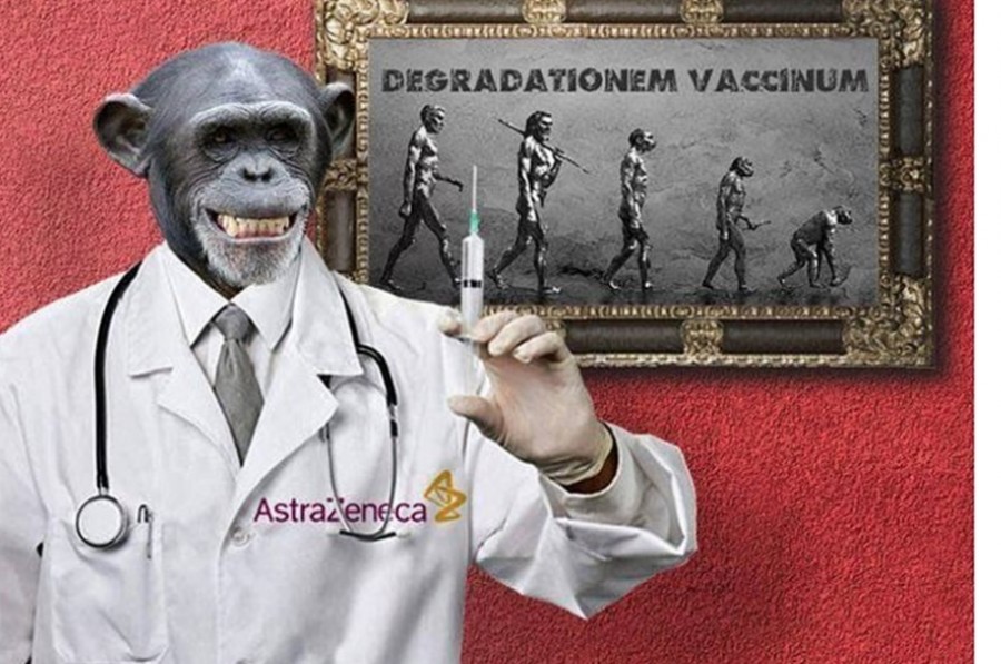 Ρωσική «εκστρατεία δυσφήμισης» του εμβολίου της Οξφόρδης - Λέει στους Ρώσους ότι θα γίνουν πίθηκοι!