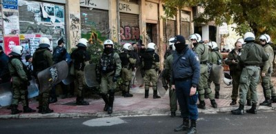 Φραγμό στο σημείο δολοφονίας του Γρηγορόπουλου στα Εξάρχεια έστησε η αστυνομία